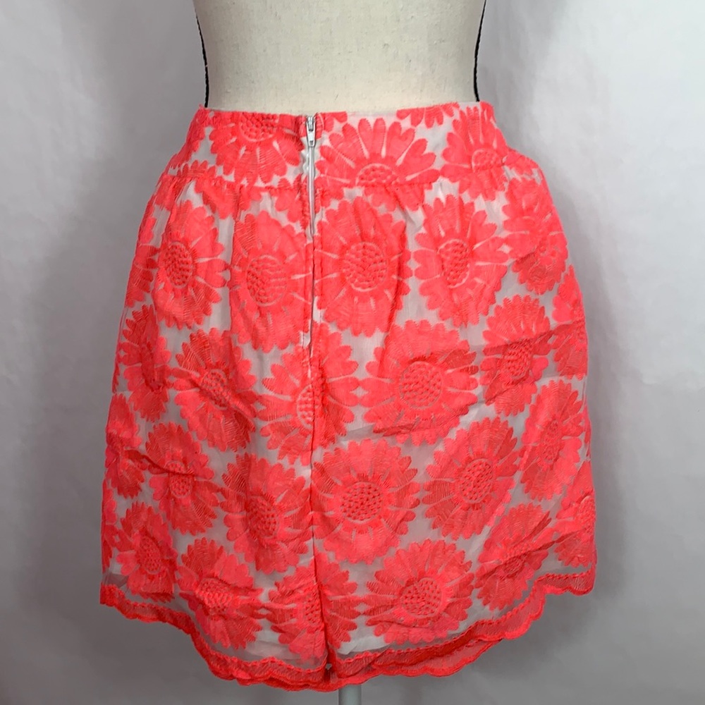 Blue Rain bright floral embroidered lined skirt - Picture 2 of 9
